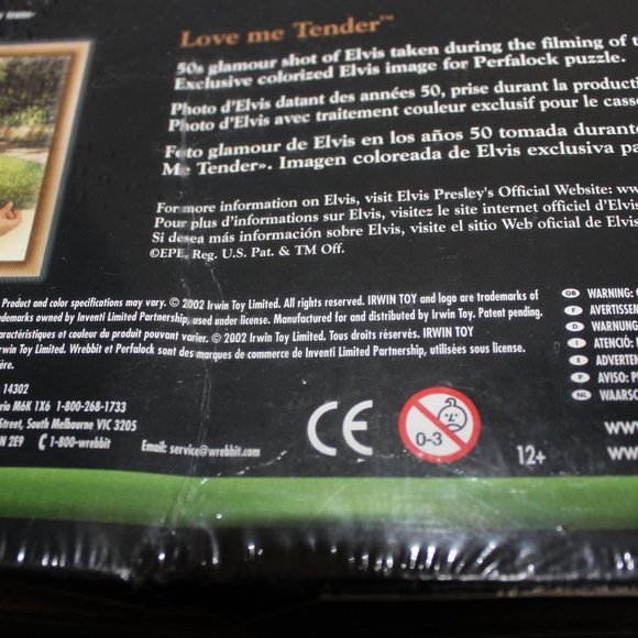 3/$77❤️new Elvis Presley LOVE ME TENDER 1000 pcs Wrebbit Perfalock foam puzzle - Picture 6 of 8